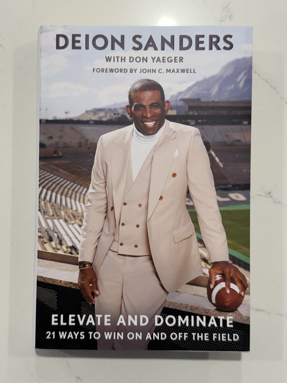 Deion Sanders Signed Elevate and Dominate Book Authentic Autographed NFL #44